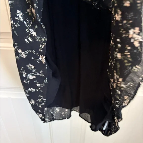 Reformation Delia Dress in Lucien black floral midi size 2 - Picture 8 of 12